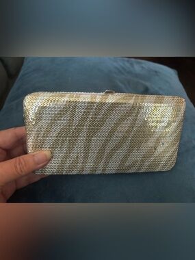 Gold/Silver Sequin Evening Clutch Wallet